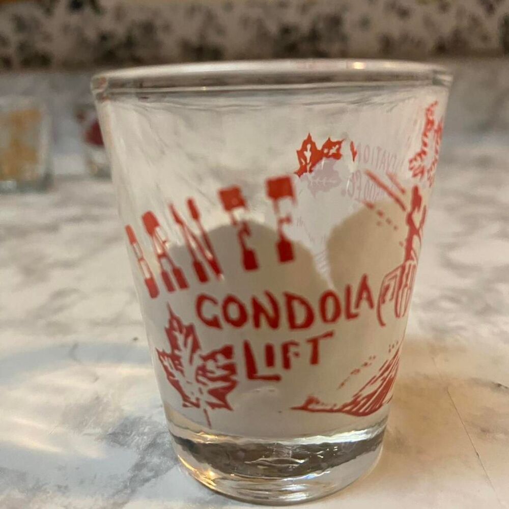 1A* souvenir shot glass from the Banff Gondola Lift